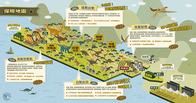 2026關渡碼頭「恐龍大復活」！台北河岸變身侏羅紀，親子必訪貨櫃市集旁恐龍展