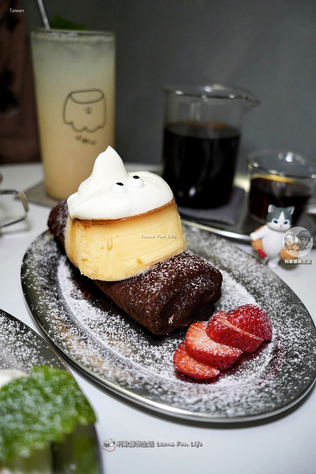 行天宮必訪咖啡廳｜珈琲部 COFFEE & CO-開箱韓國女團同款毛巾卷，季節限定草莓、招牌蝸牛捲，還有萌貓坐鎮！