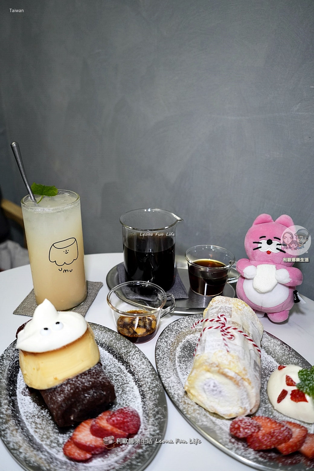 行天宮必訪咖啡廳｜珈琲部 COFFEE & CO-開箱韓國女團同款毛巾卷，季節限定草莓、招牌蝸牛捲，還有萌貓坐鎮！